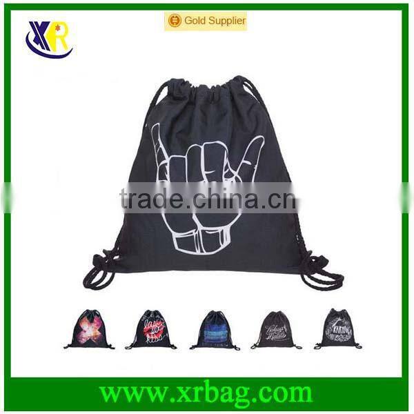 Student Daypacks Print Girl in Forest Backpack Travel Drawstring Sports Bag