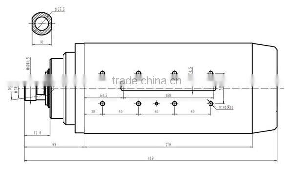 GDZ170x150-12 china Toauto 12kw air cooling spindle motor