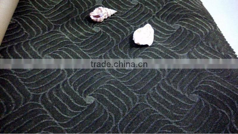 India polyester knitting flocked spray printing fabric