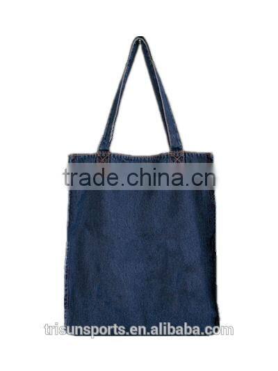 new style blue jeans handbag for young girls