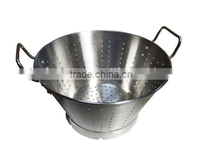 Kitchen basket strainer commerical stainless steel food fruit colander