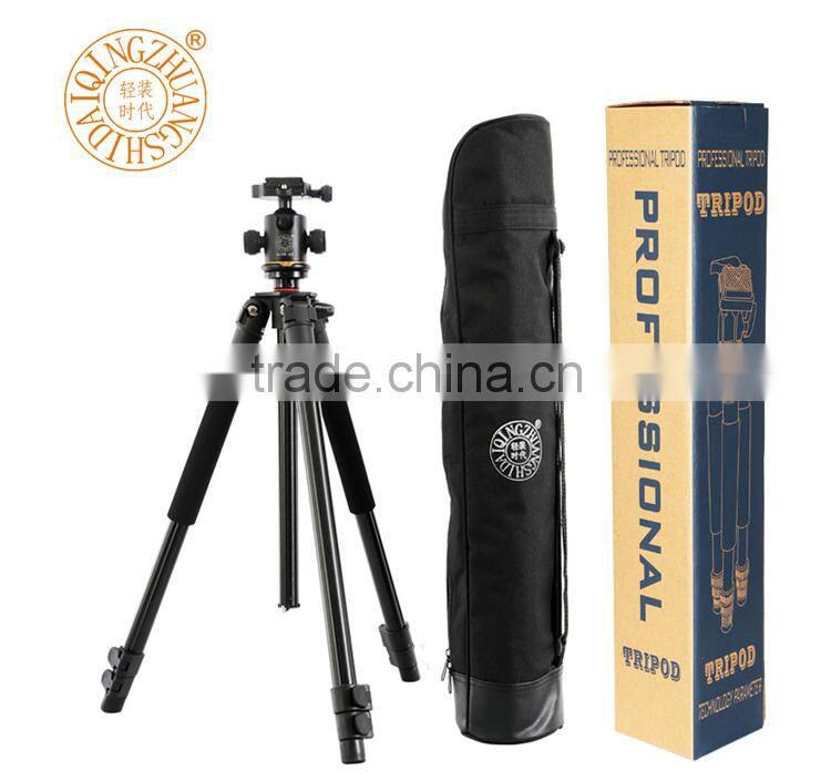 Q360 Aluminum king joy SLR camera tripod with panorama ballhead 59 inch photographic tripod for digital video SLR with carry bag