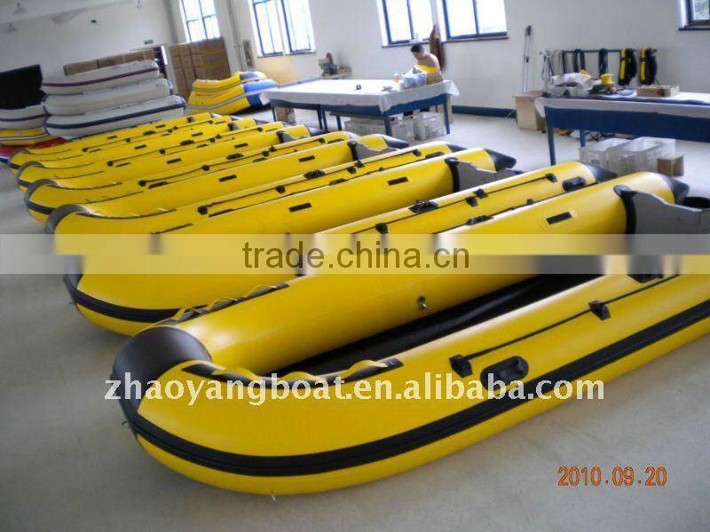 7 passenger (CE) PVC material optioanl floor color inflatable boat