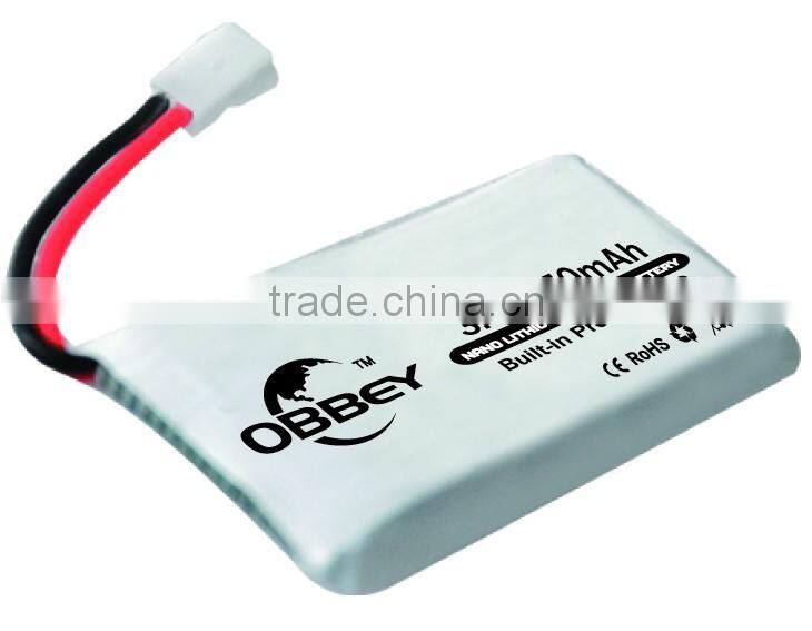 Lithium-ion battery 3.7v 650mah rc helicopter lipo battery