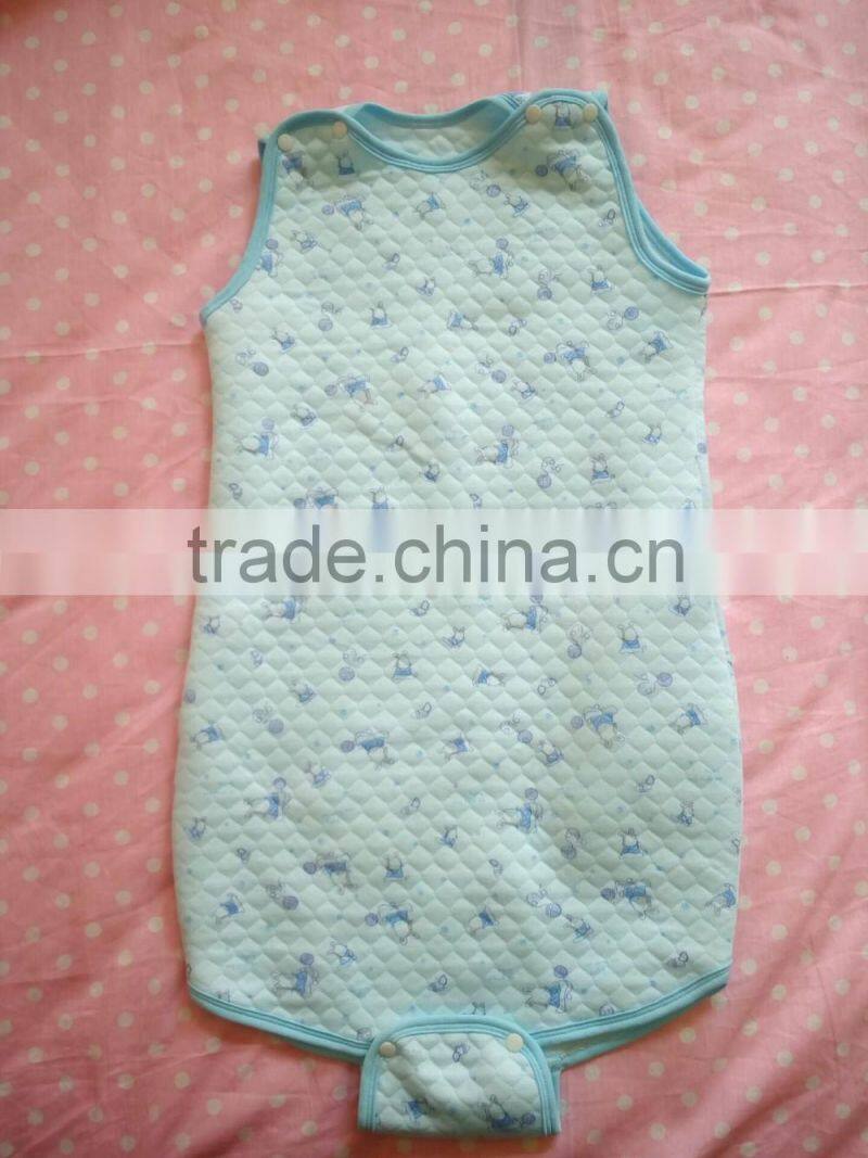 Lovely pink design cotton baby sleeping bag