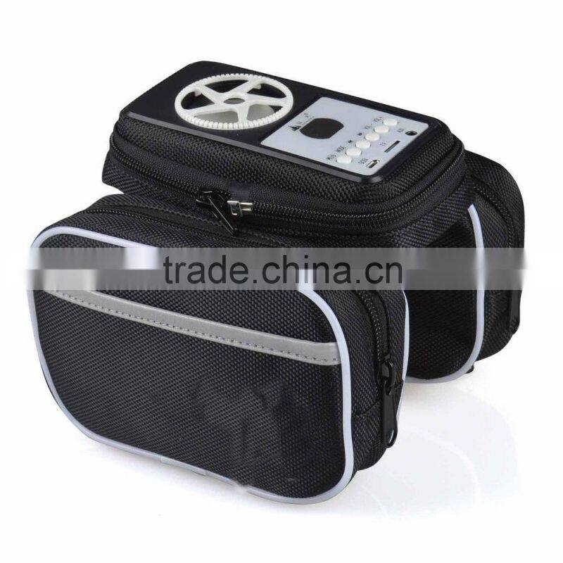 Promotion MP3 bike speakers travel bag with volume