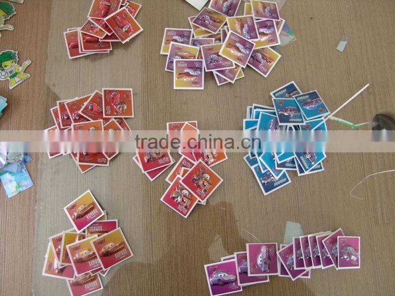 China Custom Shape Kids Cute Cartoon PVC 3D Bump sticker for gift
