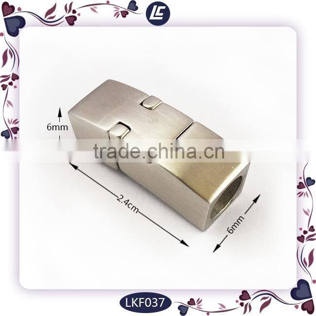 Jewelry Stainless Steel Metal Clasp Finding for 5mm Leather Cord