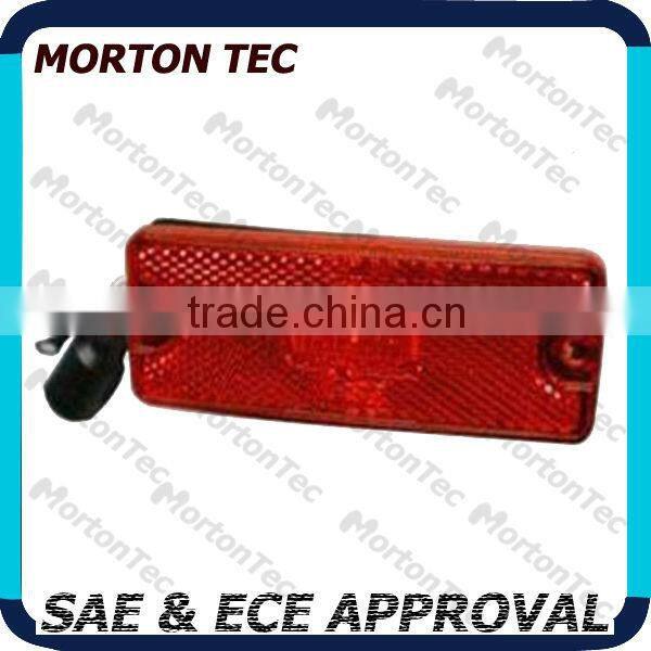 SAE & ECE Approval 12V/24V red plastic reflectors
