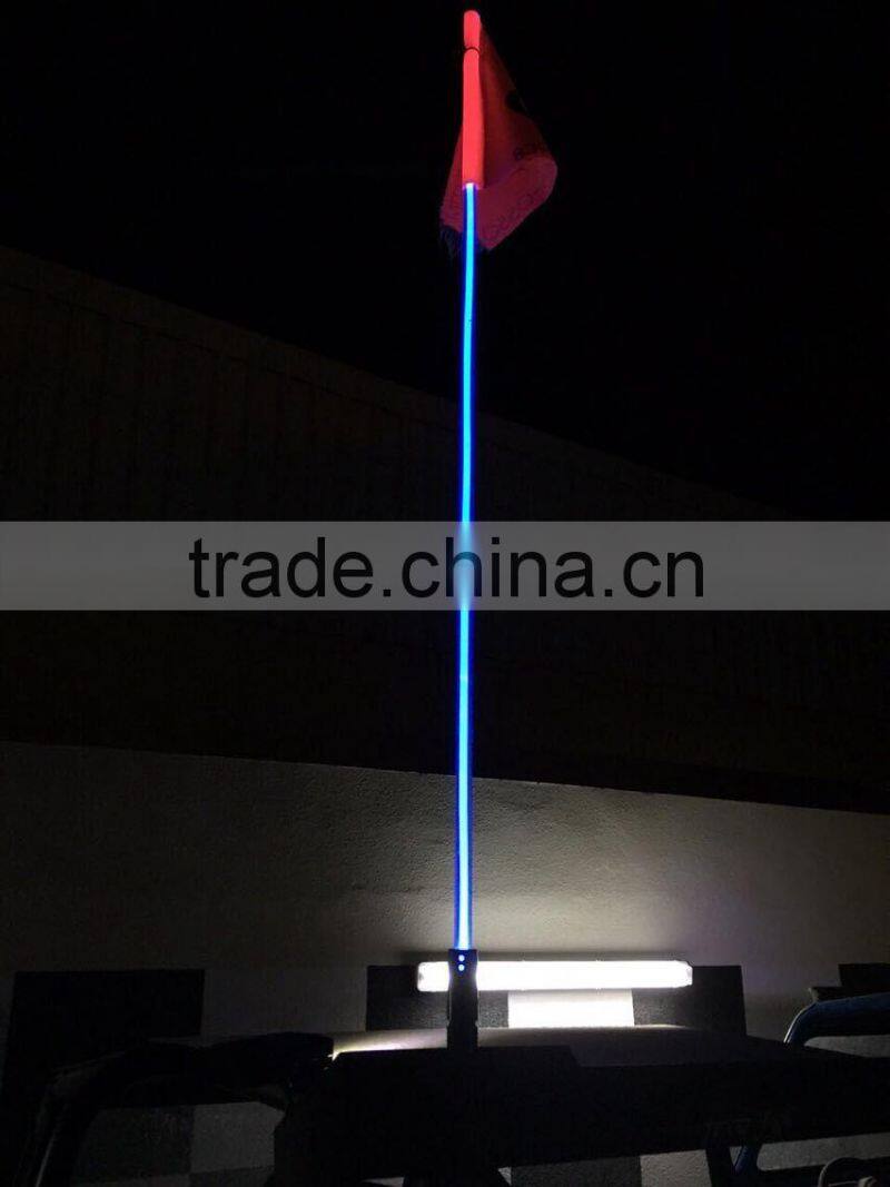 2016 wholesale led flags 4ft 5ft 6ft 12v multi colors waterproof decorative car antenna flags