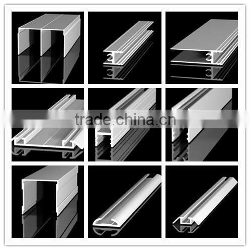 Extruded aluminium profiles sliding door profile lower track C-739