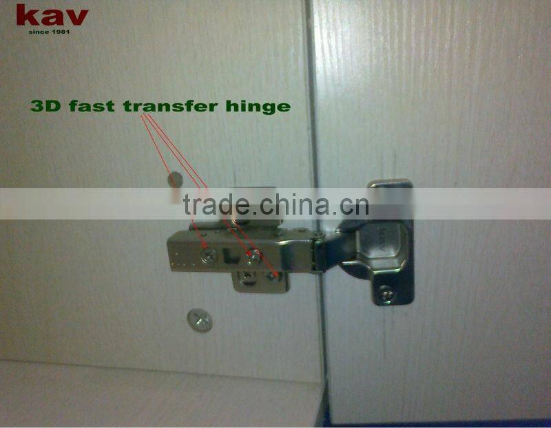3D adjustable soft close concealed hinge types