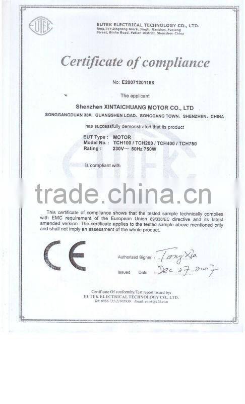 AC Induction motor with Gearhead