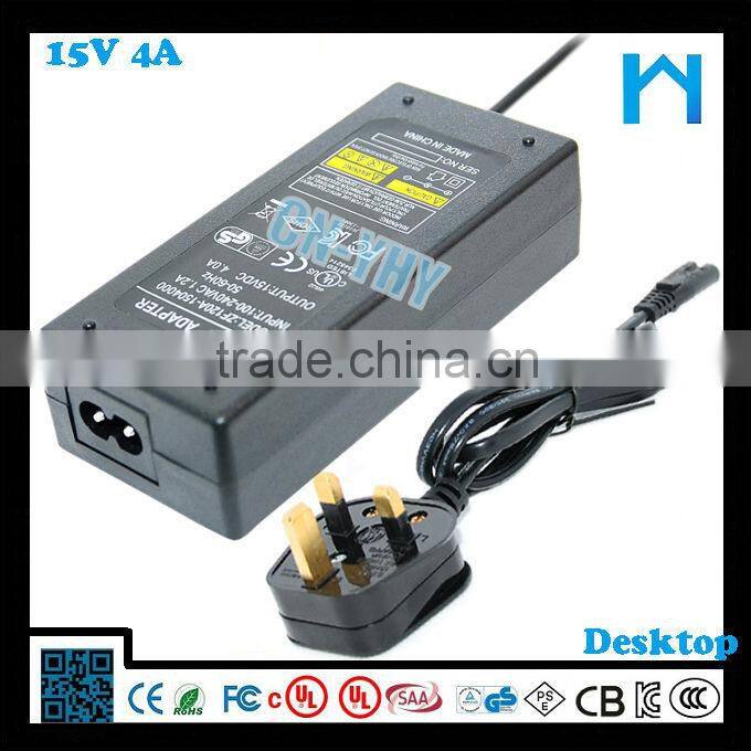 Cheap for led bar ac to dc 15v 4a switching power adapter 60w