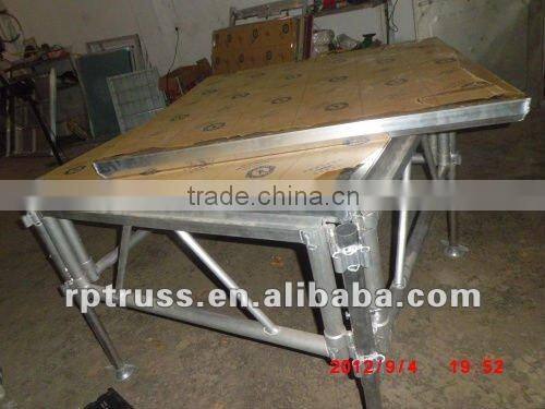 portable stage aluminum stage glass stage