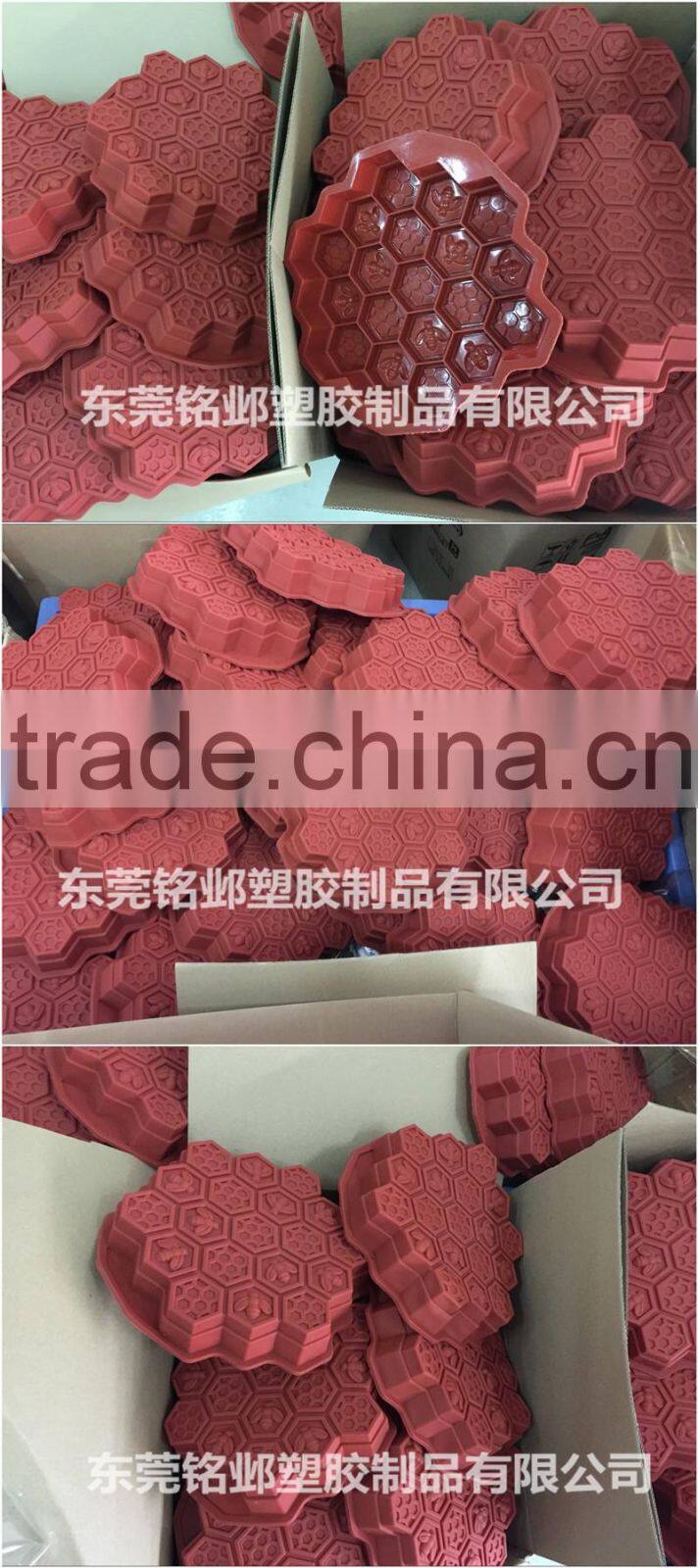 Food certification Bee Honeycomb hut re-useable Silicone cake mold muffin cupcake chocolate mold cake pan