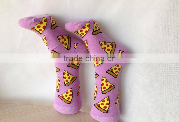 Personalized Custom Logo Stock Hot Sale Lovely Girls Hosiery Romantic Purple Winter Warm Boot Sock