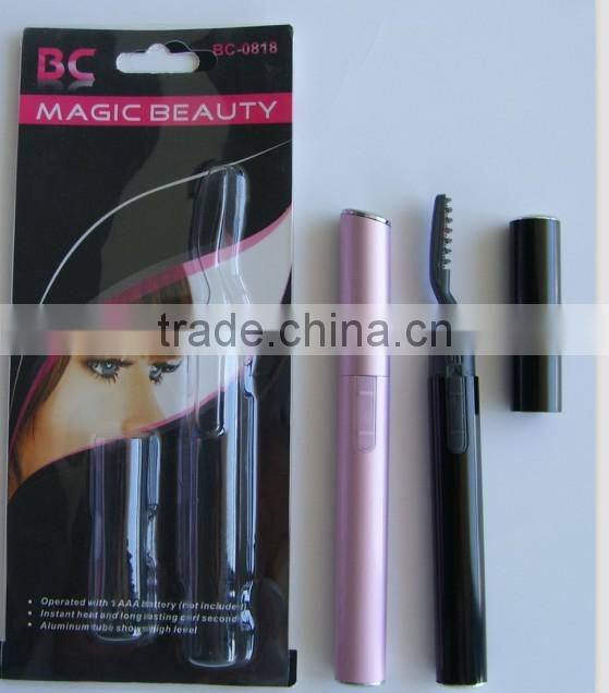BC-0818 High Quality ABS+Aluminium tube Mini Heated Eyelash Curlers
