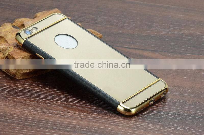 Luxury Shockproof Metal Plastic with Silcone Back Case Cover For iPhone 6