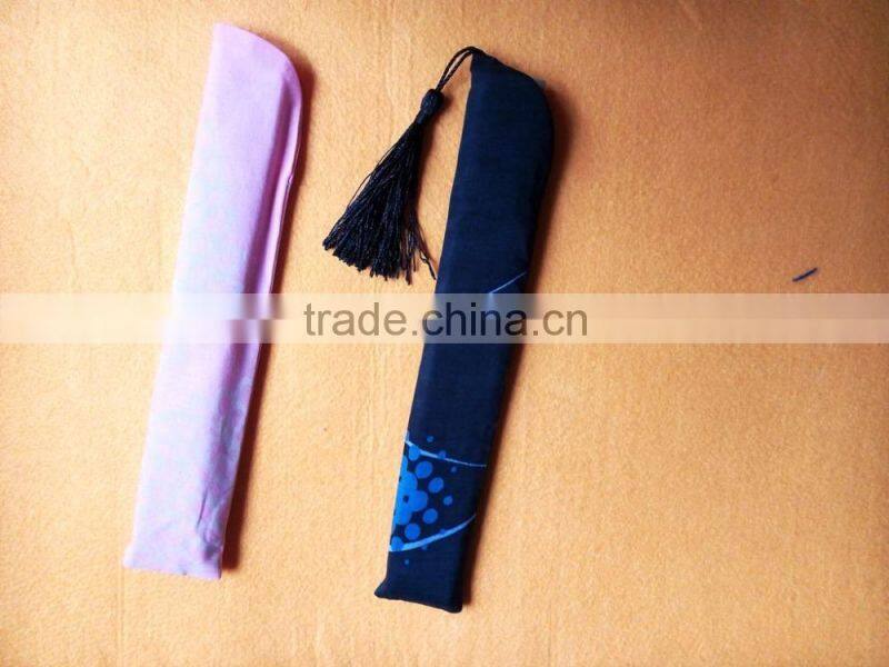 Chinese style hand fan with bamboo handle /cotton fan/polyester fan