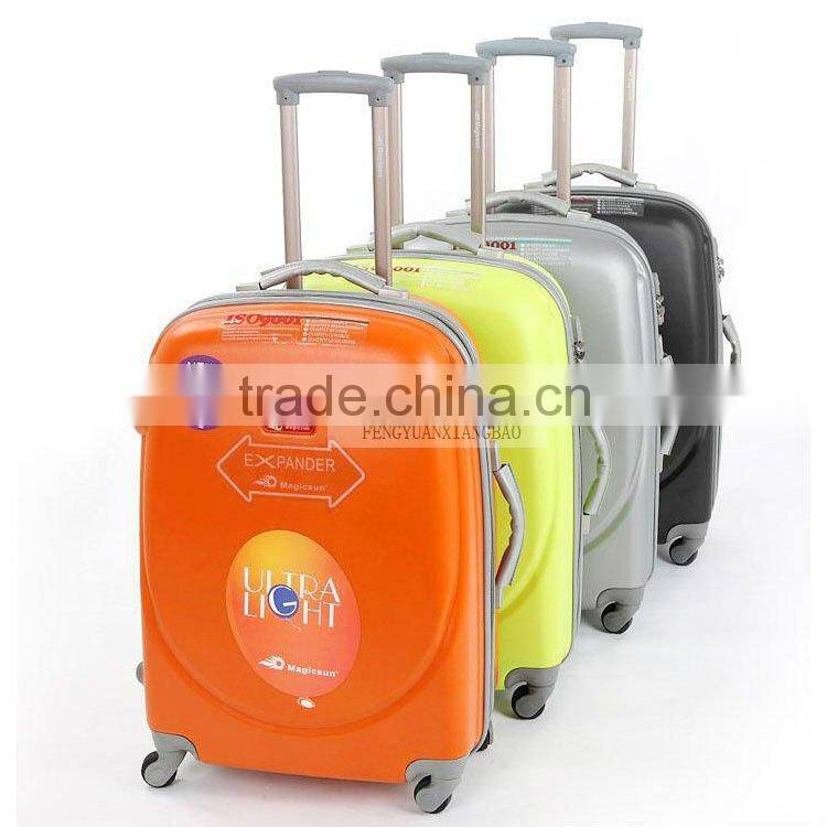 Cool Design Smile Face luggage New Arrival ABS trolley bag/ Hardshell Plastic trolley cases