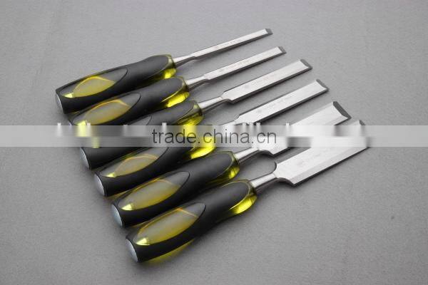 wood working chisel with Double color crystal handle