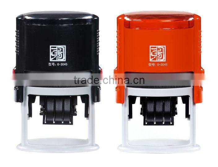 Date time stamps automatic numbering self inking round stamp machine