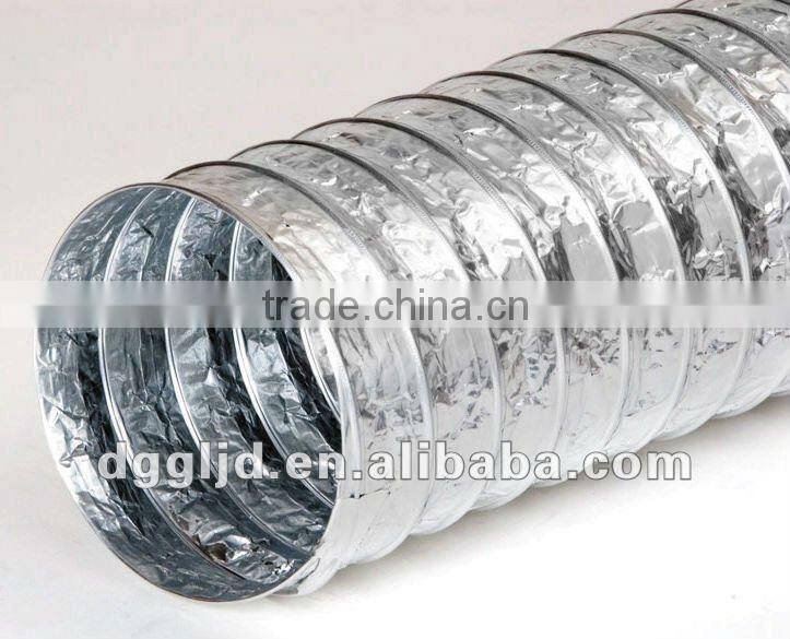 Aluminum flexible exhaust duct