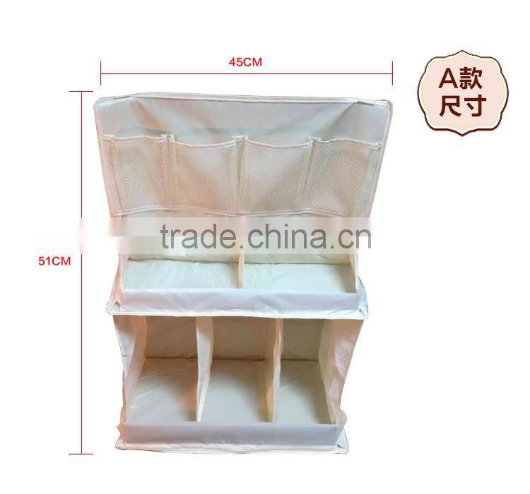 Baby Item Hanging Organizer Bag Baby Crib Side Storage Bag With Compartment
