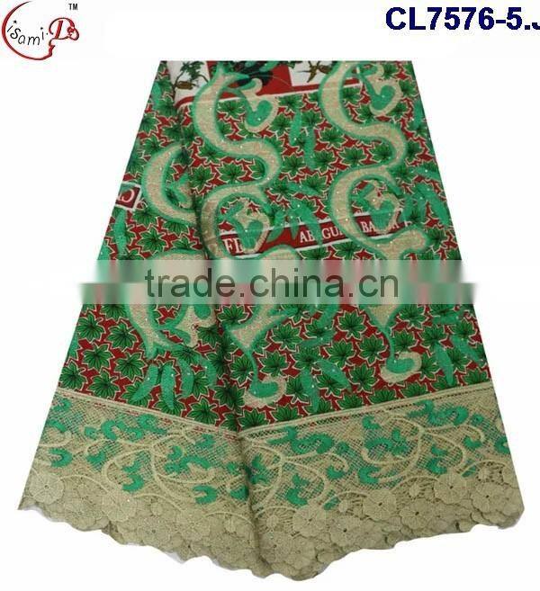 CL7576 2016 Chowleedee top fashion high quality hot selling new arrival wax lace