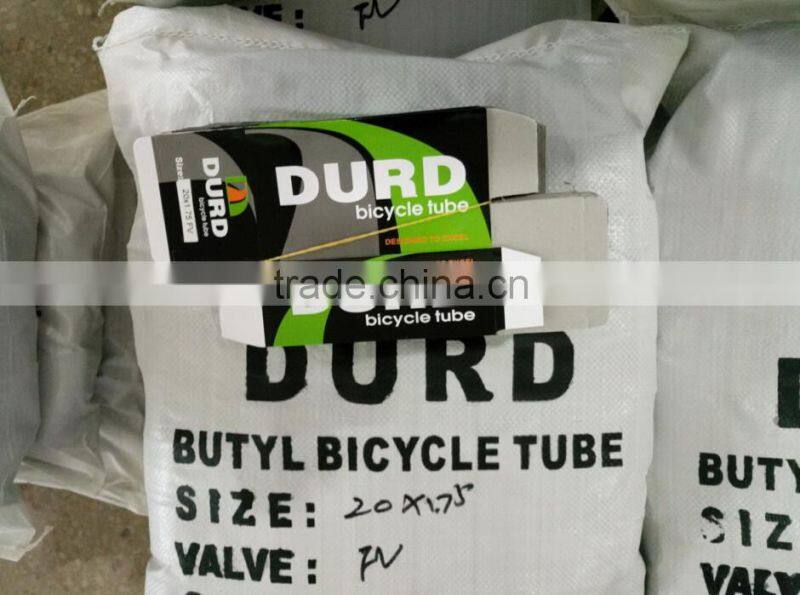 High qualiyt butyl tube bicycle 700x35c 26x1.75/2.125 26x1 1/2x1 5/8 24x1.75 bicycle butyl tube