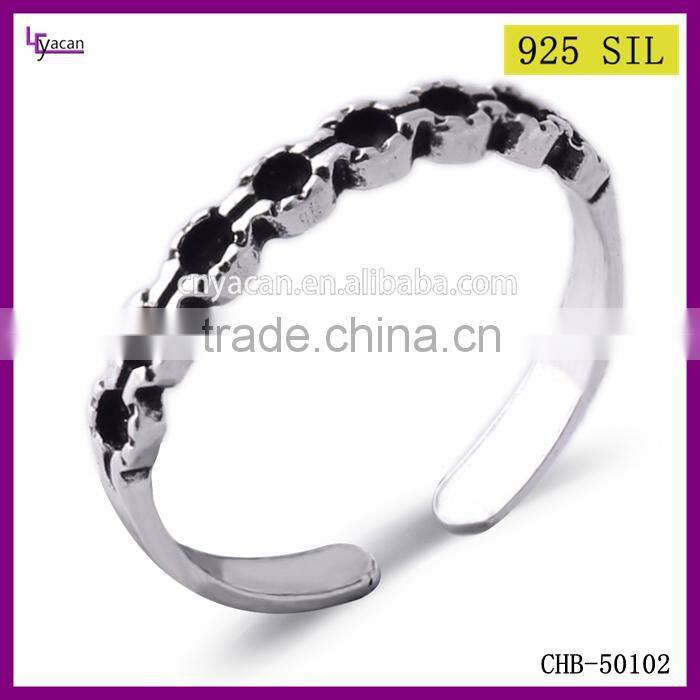 2015 Fashion 925 Silver Vintage Foot Finger Ring