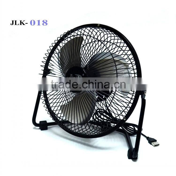 8" USB metal ventilator 360 rotate mini cooler desktop pc laptop cooling fan