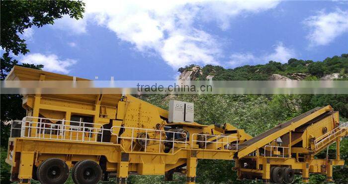 Super convenient and efficient small mobile crusher / mobile crusher price