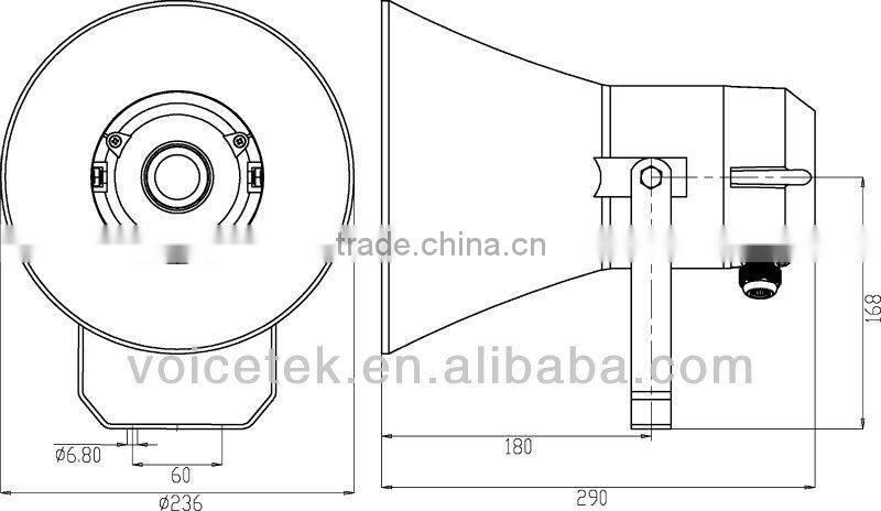 Outdoor professional siren alarm horn speaker