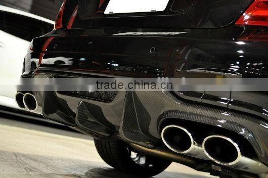 High quality Carbon fiber w204 V design diffuser rear lip for MB C-CLASS w204 c63 and AMG sport 2012~