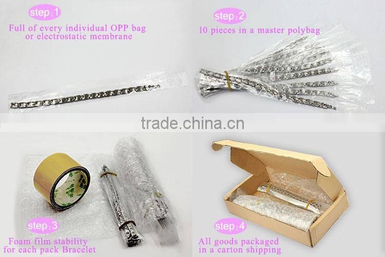 negative ion Infrared germanium tourmaline health energy zircon bio magnetic tungsten bracelets