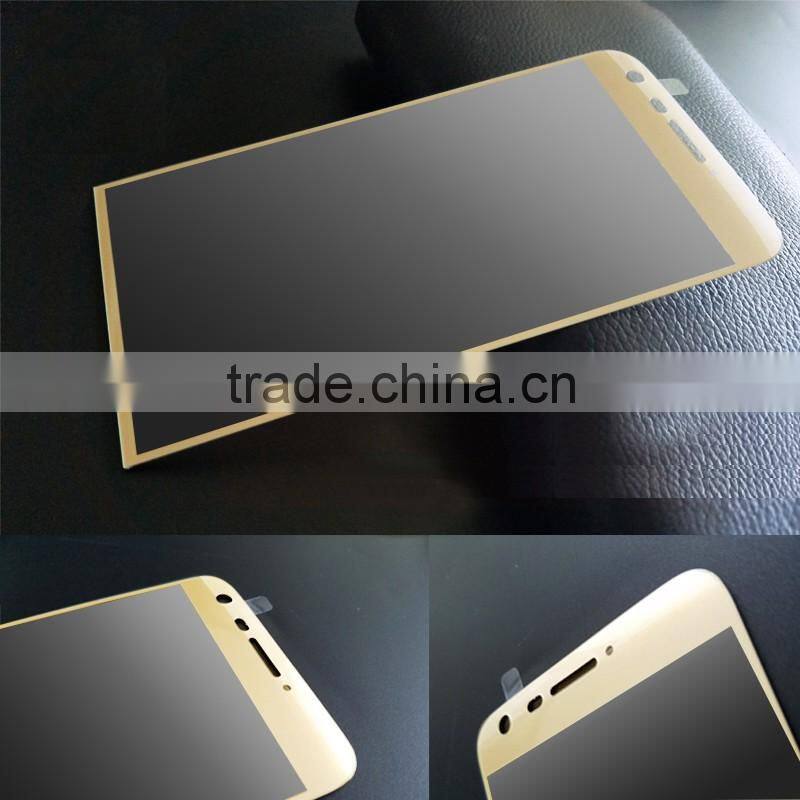 wholesale silk print tempered glass screen protector for LG G5