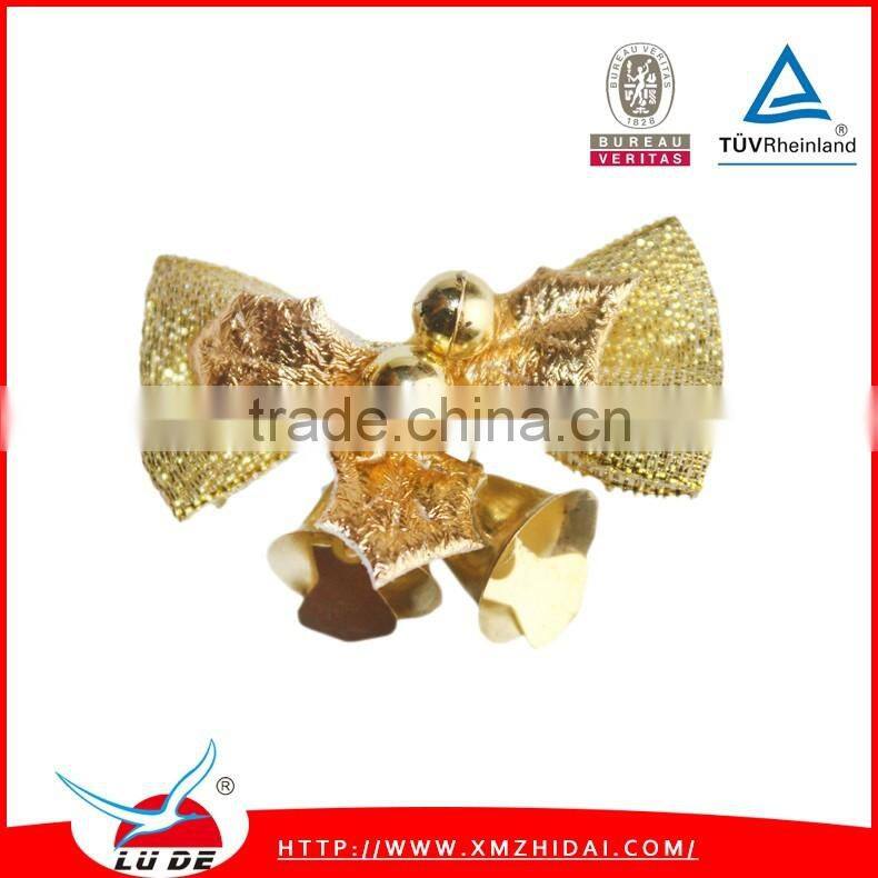 wholesale christmas ribbon bow with christmas bell