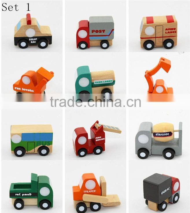 wooden children toys car for kids