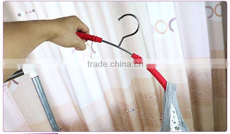 Strong Colorful Metal Clothes Hanger with Foam Padded, Non Slip