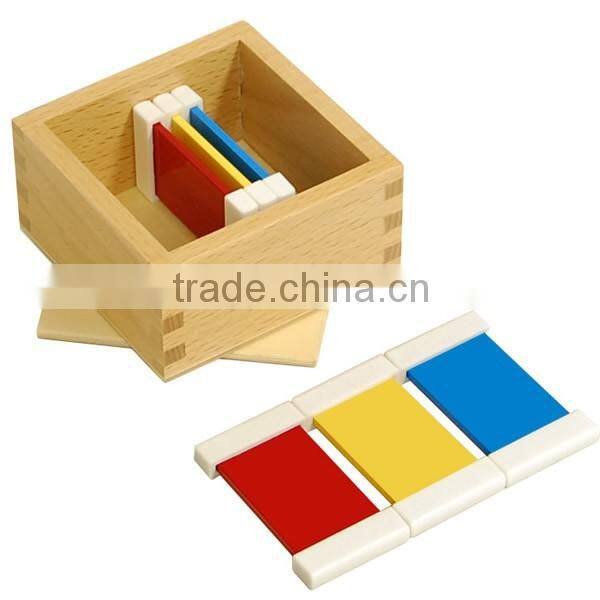 Montessori sensorial educational toys for color tablets plastic (1st Box)