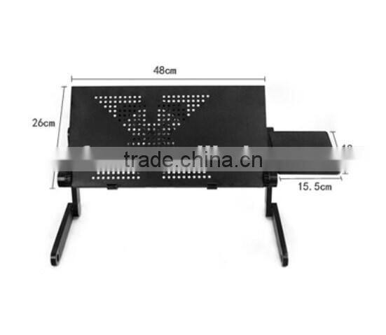 Portable folding multipurpose laptop stand with cooler fan ,adjustable laptop desk cooler stand