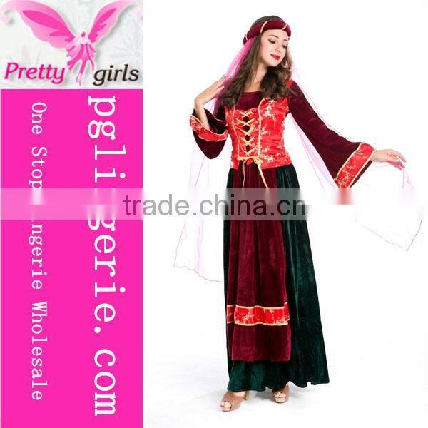 Adult Ladies Long Dress Frozen Princess Elsa Costume in halloween