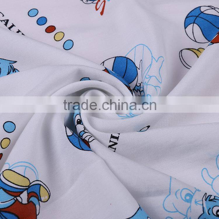 2015 High quality custom printed sweat knit fabric 80 cotton 20 polyester fabric for Bed Sheet
