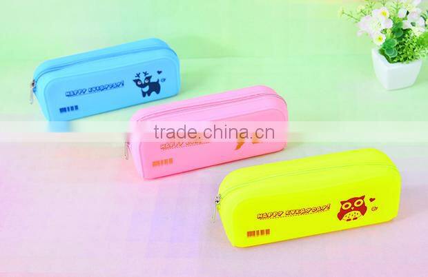 Customize silicone pencil bag ,wholesale pencil box,high capacity pencil case