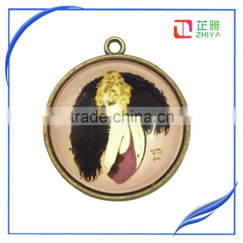 2015 zhiya yiwu jewelry factory diy glass cabochon for accesorios de mujer