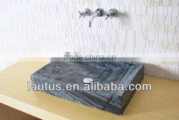luxury bathroom vanity unit with marble top