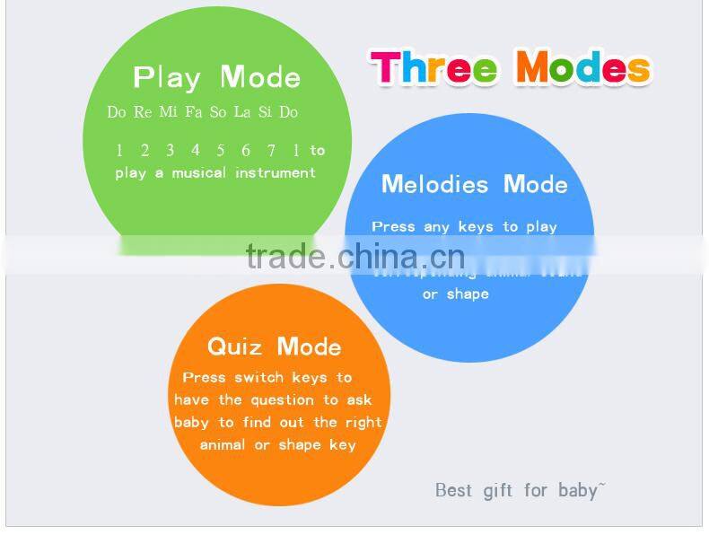 Cartoon train electric piano toys plastic musical instrument toys