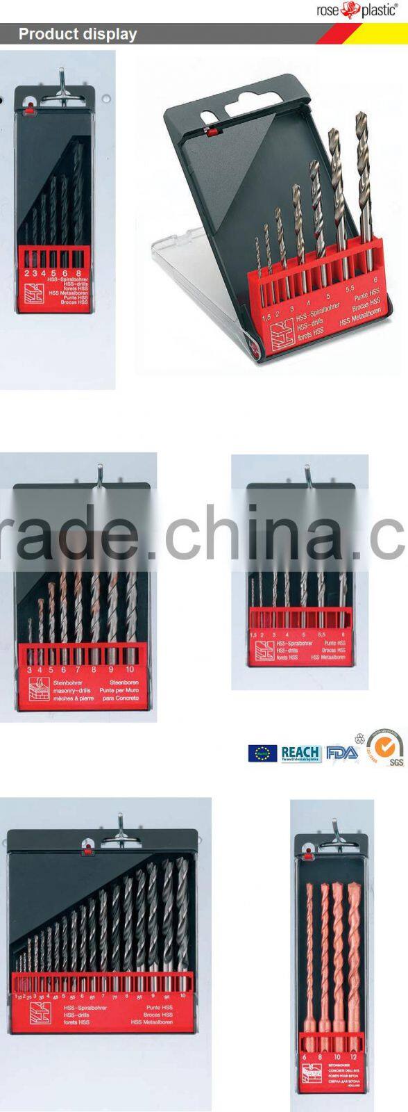 Plastic blades packaging box FN